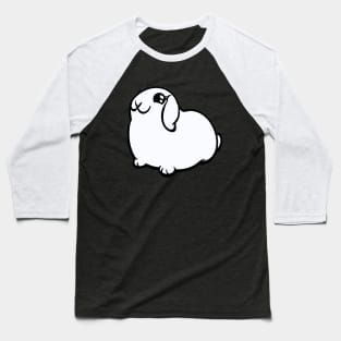 White Lop Bunny Rabbit Coney Baseball T-Shirt